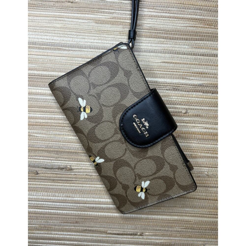Coach Rowan Satchel Bag & Wallet Bee Print MISSING STRAP - Picture 6 of 9